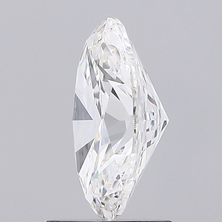 1.5 Carat Oval Lab Diamond with  Cut Diamond in 14KT  view 1

