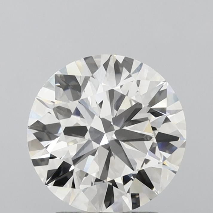 2.52 Carat Round Lab Diamond with  Cut Diamond in 14KT  view 1
