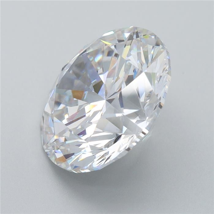 5.16 Carat Round Lab Diamond with  Cut Diamond in 14KT  view 1
