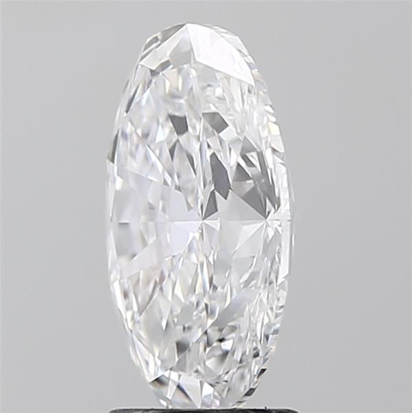 3.01 Carat Oval Lab Diamond with  Cut Diamond in 14KT  view 1
