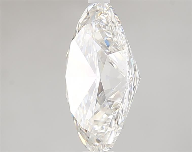 2.51 Carat Oval Lab Diamond with  Cut Diamond in 14KT  view 1

