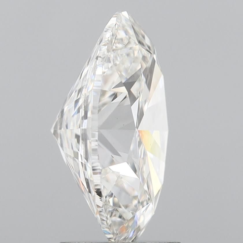 3.34 Carat Oval Lab Diamond with  Cut Diamond in 14KT  view 1
