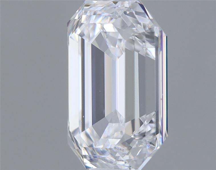 1.02 Carat Emerald Lab Diamond with  Cut Diamond in 14KT  view 1
