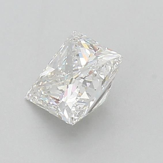 1.08 Carat Princess Lab Diamond with  Cut Diamond in 14KT  view 1
