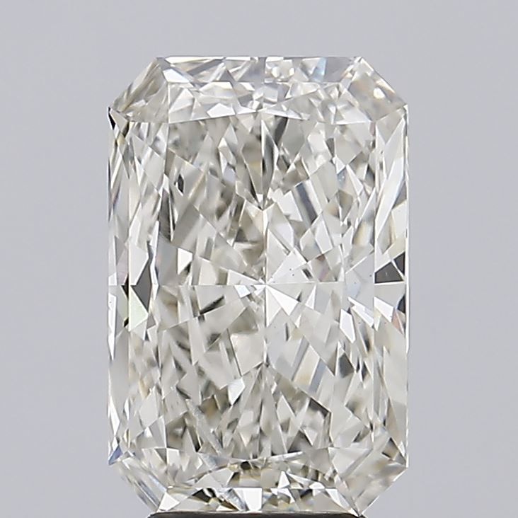 4.3 Carat Radiant Lab Diamond with  Cut Diamond in 14KT  view 1
