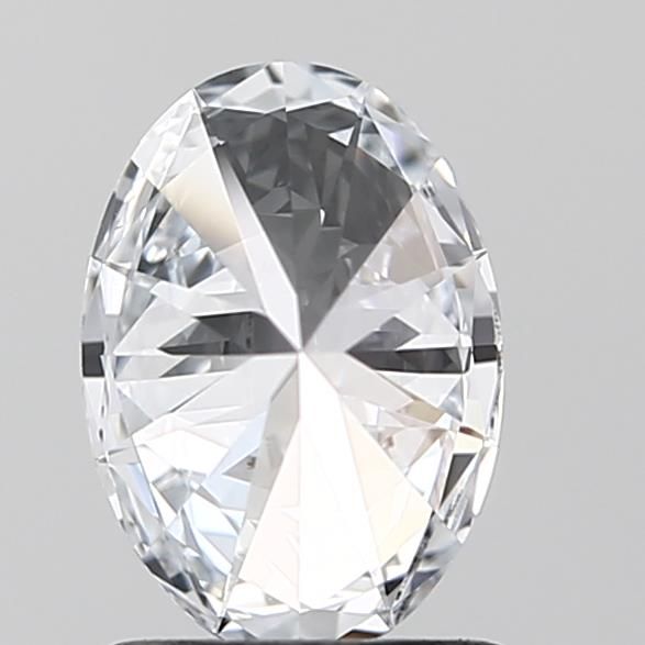 1.06 Carat Oval Lab Diamond with  Cut Diamond in 14KT  view 1
