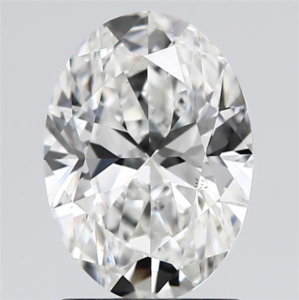 1.78 Carat Oval Lab Diamond with  Cut Diamond in 14KT  view 1
