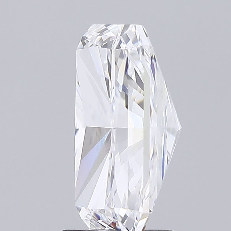 3.71 Carat Radiant Lab Diamond with  Cut Diamond in 14KT  view 1
