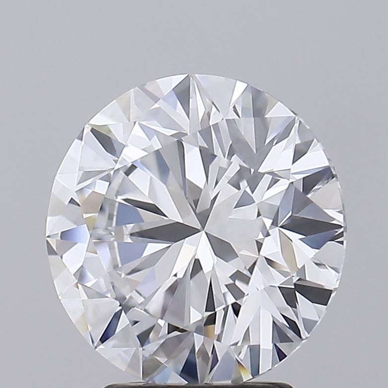 3.62 Carat Round Lab Diamond with  Cut Diamond in 14KT  view 1

