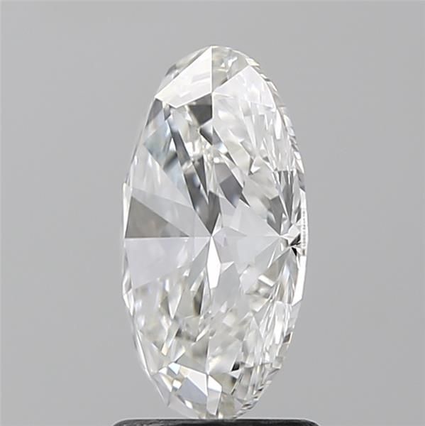 2.28 Carat Oval Lab Diamond with  Cut Diamond in 14KT  view 1
