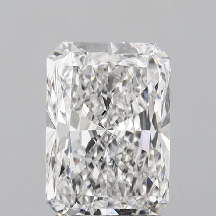 1.64 Carat Radiant Lab Diamond with  Cut Diamond in 14KT  view 1
