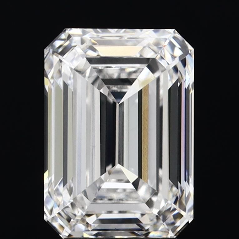 4.1 Carat Emerald Lab Diamond with  Cut Diamond in 14KT  view 1
