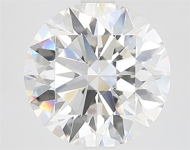 3.39 Carat Round Lab Diamond with  Cut Diamond in 14KT  view 1
