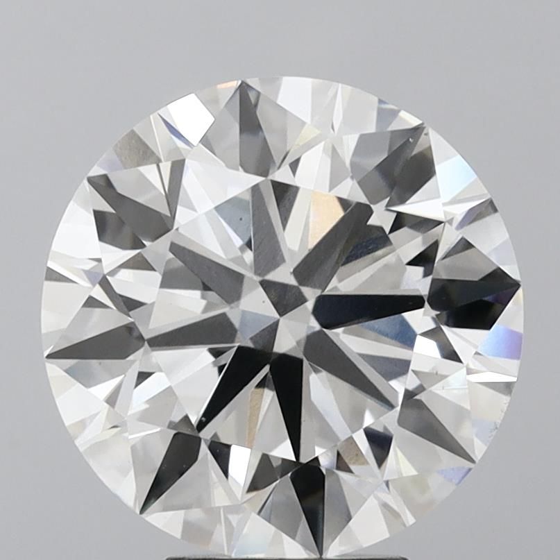 6.0 Carat Round Lab Diamond with  Cut Diamond in 14KT  view 1
