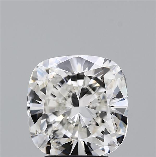 3.01 Carat Cushion Lab Diamond with  Cut Diamond in 14KT  view 1
