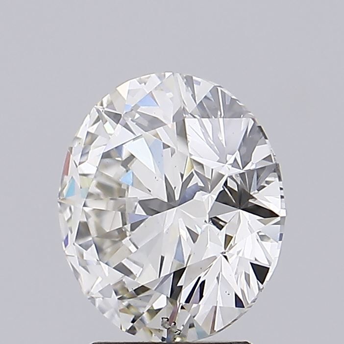 3.53 Carat Round Lab Diamond with  Cut Diamond in 14KT  view 1
