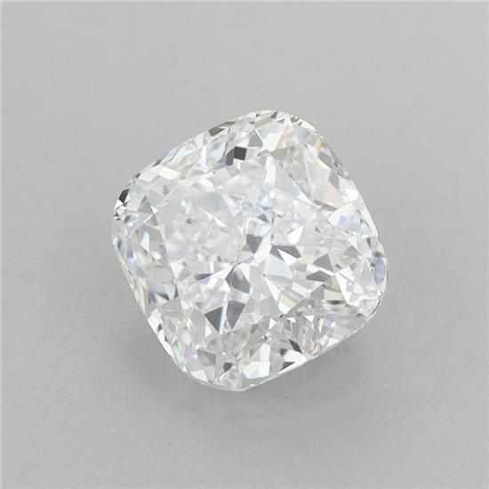 1.61 Carat Cushion Lab Diamond with  Cut Diamond in 14KT  view 1
