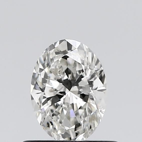 0.5 Carat Oval Natural Diamond with  Cut Diamond in 14KT  view 1
