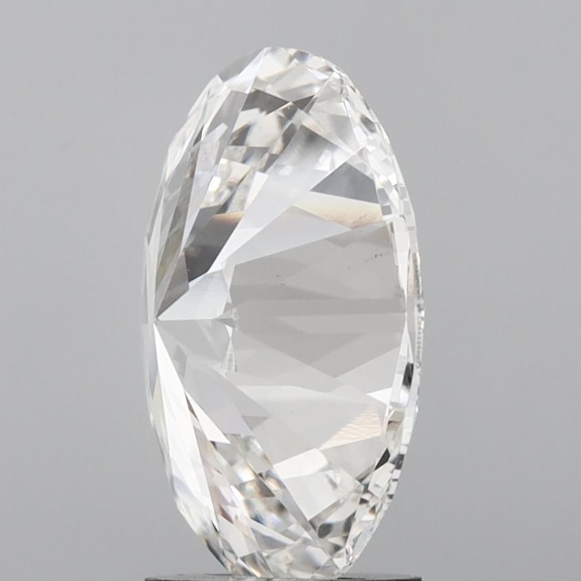 3.12 Carat Oval Lab Diamond with  Cut Diamond in 14KT  view 1
