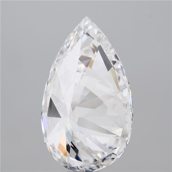 12.7 Carat Pear Lab Diamond with  Cut Diamond in 14KT  view 1
