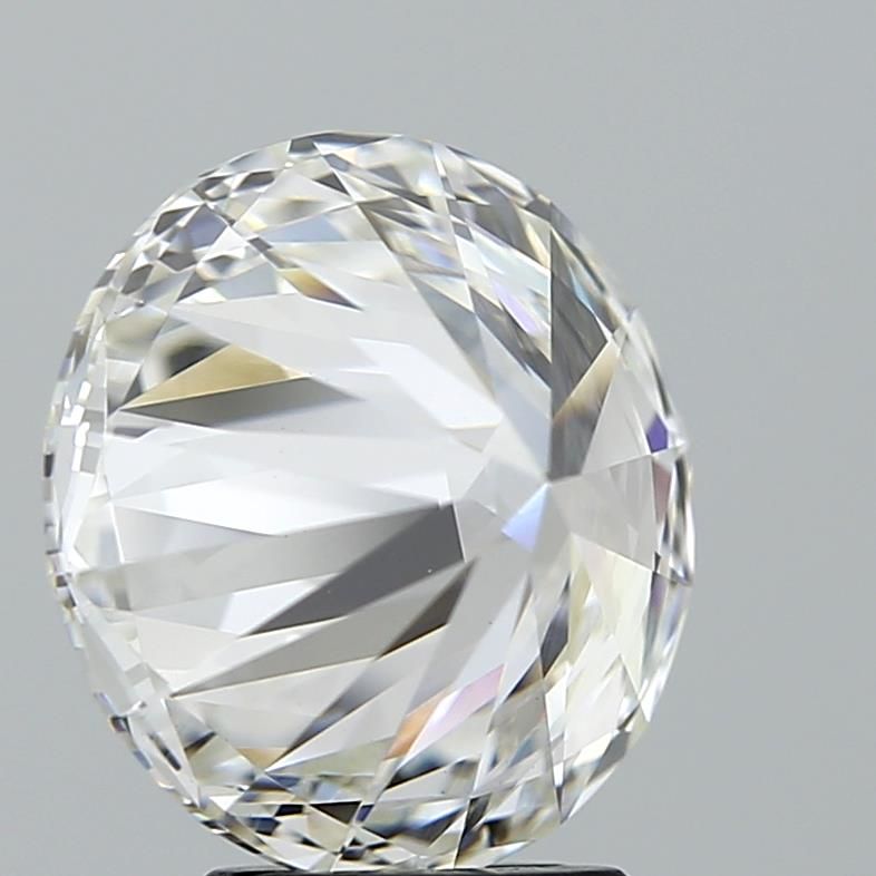 3.5 Carat Round Lab Diamond with  Cut Diamond in 14KT  view 1
