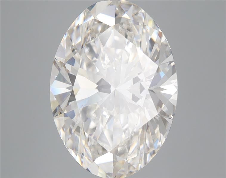 5.67 Carat Oval Lab Diamond with  Cut Diamond in 14KT  view 1
