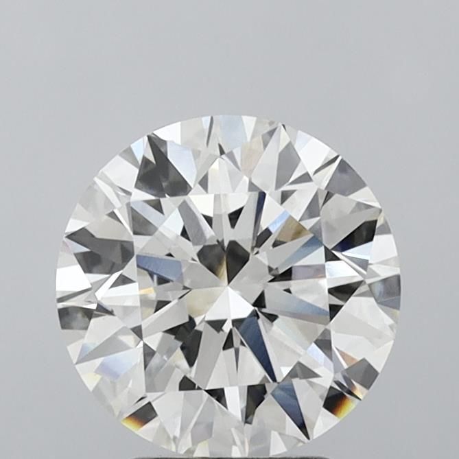 3.0 Carat Round Lab Diamond with  Cut Diamond in 14KT  view 1
