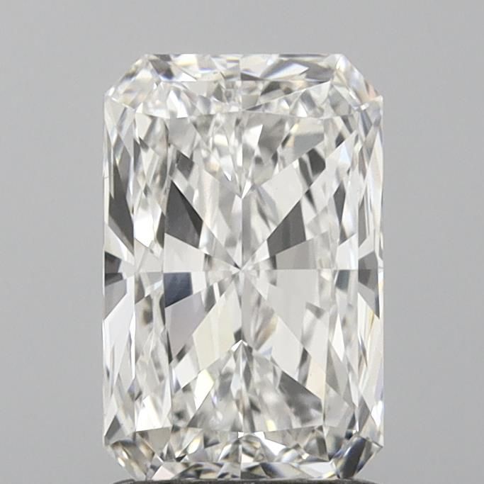 1.51 Carat Radiant Lab Diamond with  Cut Diamond in 14KT  view 1
