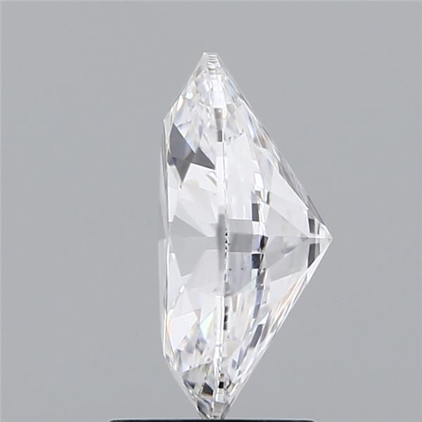 2.34 Carat Oval Lab Diamond with  Cut Diamond in 14KT  view 1
