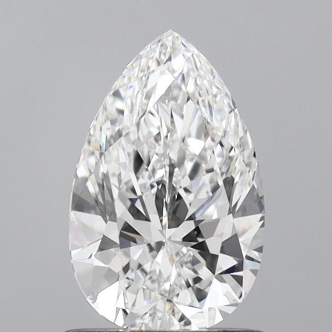 1.01 Carat Pear Lab Diamond with  Cut Diamond in 14KT  view 1
