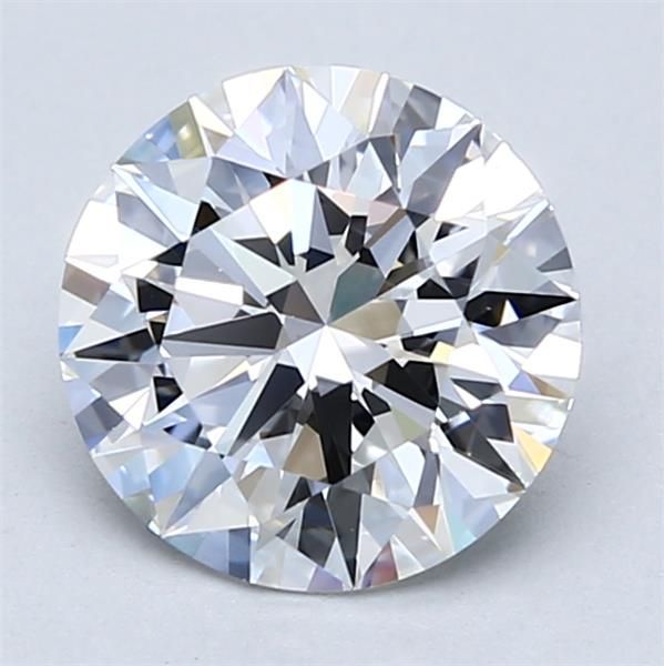 2.01 Carat Round Lab Diamond with  Cut Diamond in 14KT  view 1
