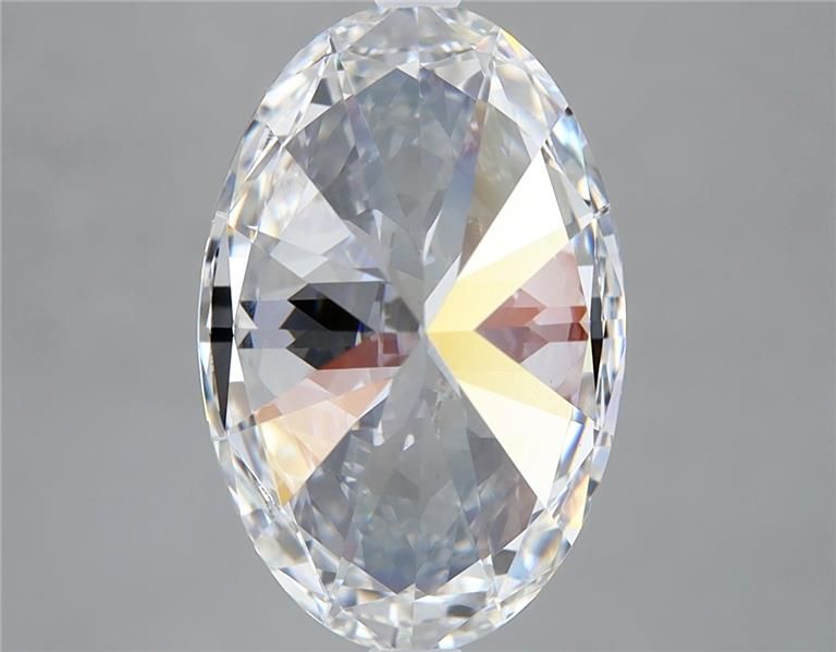 4.11 Carat Oval Lab Diamond with  Cut Diamond in 14KT  view 1
