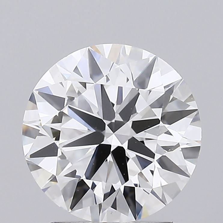 2.08 Carat Round Lab Diamond with  Cut Diamond in 14KT  view 1
