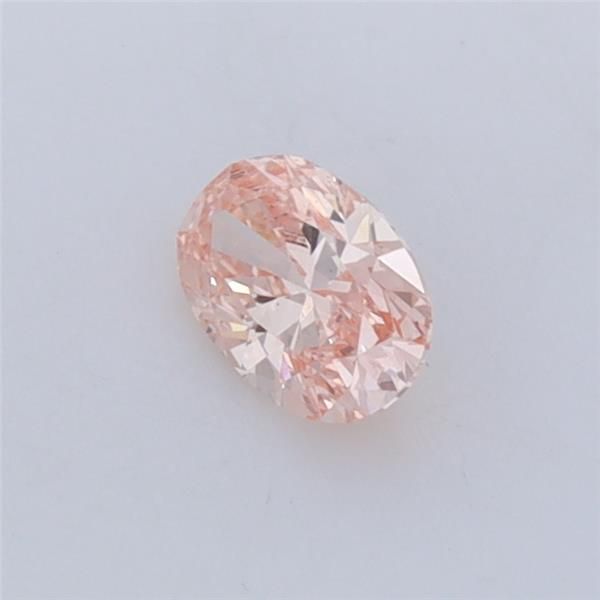 0.3 Carat Oval Lab Diamond with  Cut Diamond in 14KT  view 1
