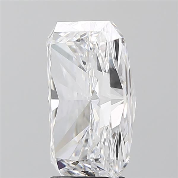 4.05 Carat Radiant Lab Diamond with  Cut Diamond in 14KT  view 1
