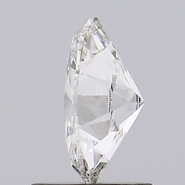 1.01 Carat Oval Lab Diamond with  Cut Diamond in 14KT  view 1
