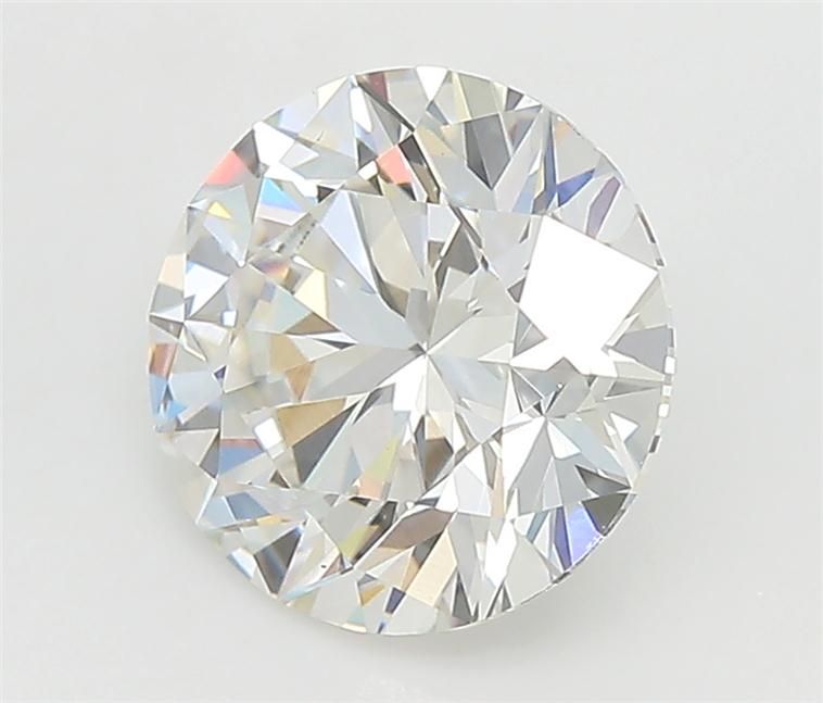 2.11 Carat Round Lab Diamond & 2.11 Carat Round Lab Diamond with  Cut Diamond in 14KT  view 1
