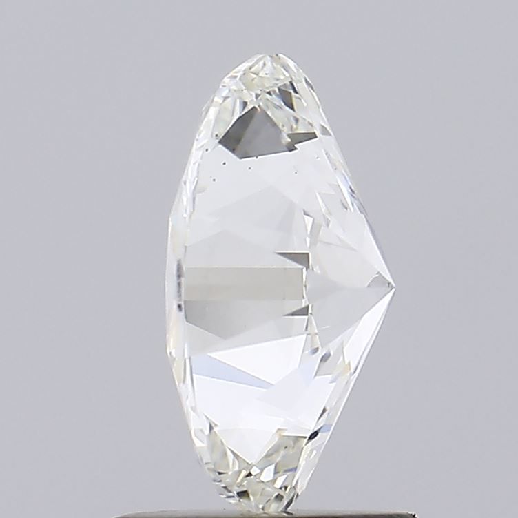 1.44 Carat Oval Lab Diamond with  Cut Diamond in 14KT  view 1
