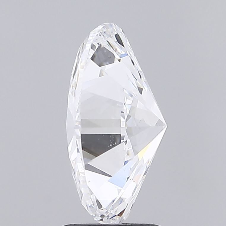 3.09 Carat Oval Lab Diamond with  Cut Diamond in 14KT  view 1

