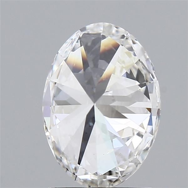 1.59 Carat Oval Lab Diamond with  Cut Diamond in 14KT  view 1
