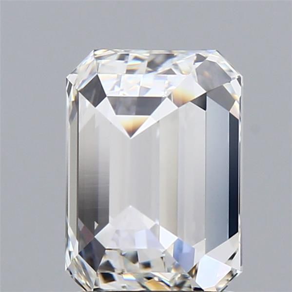 2.27 Carat Emerald Lab Diamond with  Cut Diamond in 14KT  view 1
