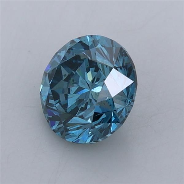 1.01 Carat Round Lab Diamond with  Cut Diamond in 14KT  view 1
