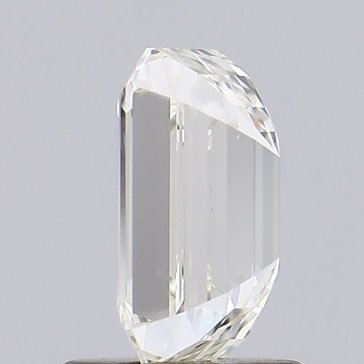 1.03 Carat Emerald Lab Diamond with  Cut Diamond in 14KT  view 1
