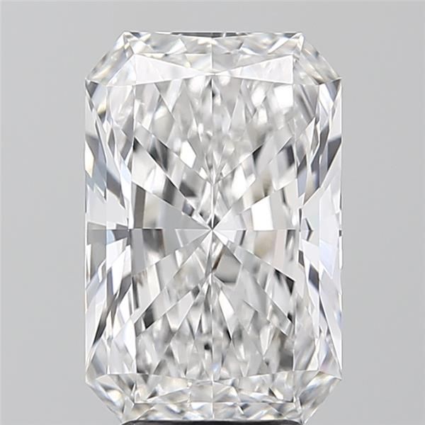 4.01 Carat Radiant Lab Diamond with  Cut Diamond in 14KT  view 1
