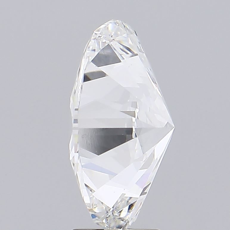 4.01 Carat Oval Lab Diamond with  Cut Diamond in 14KT  view 1
