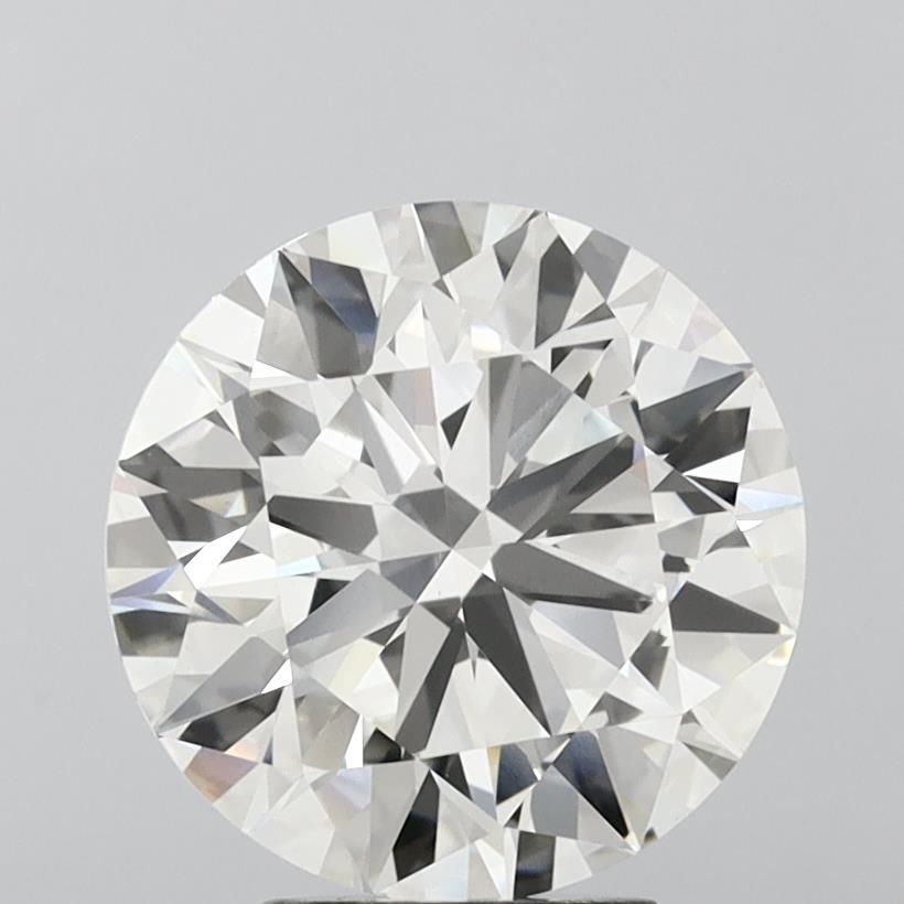 5.5 Carat Round Lab Diamond with  Cut Diamond in 14KT  view 1
