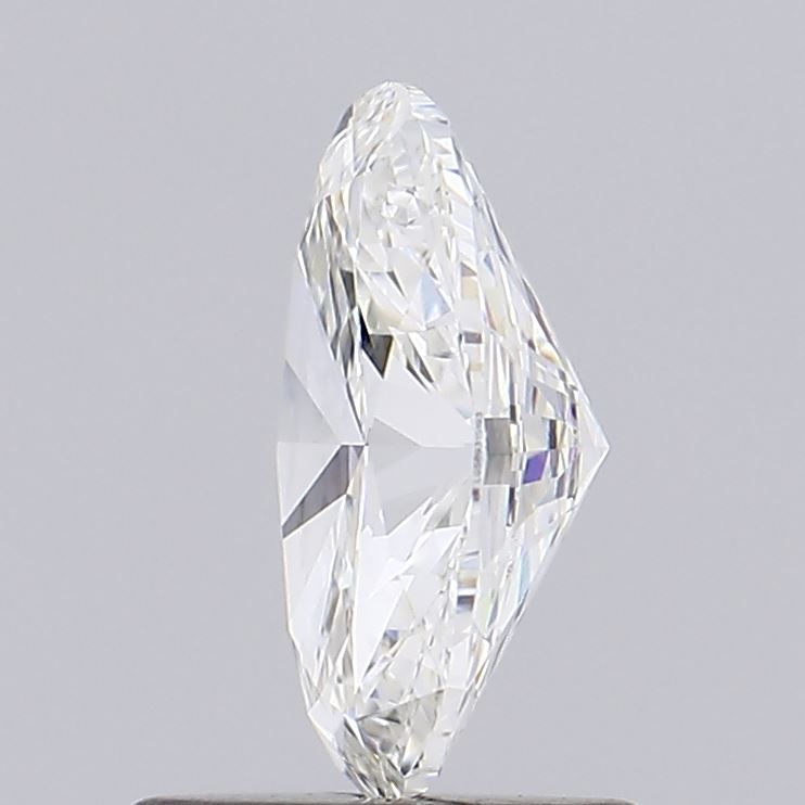 1.01 Carat Oval Lab Diamond with  Cut Diamond in 14KT  view 1
