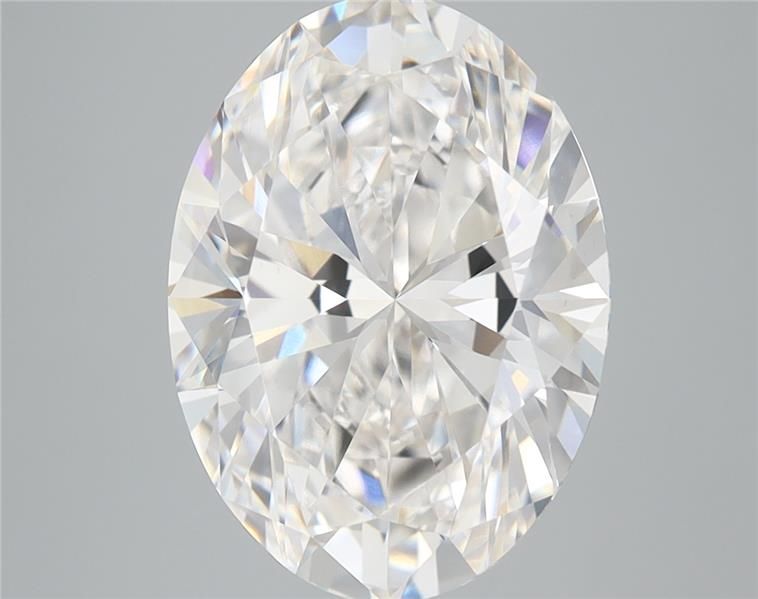 5.0 Carat Oval Lab Diamond with  Cut Diamond in 14KT  view 1
