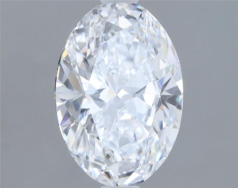 1.4 Carat Oval Lab Diamond with  Cut Diamond in 14KT  view 1
