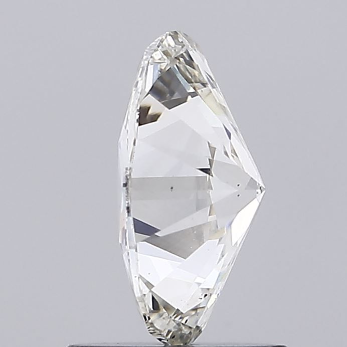 1.03 Carat Oval Lab Diamond with  Cut Diamond in 14KT  view 1
